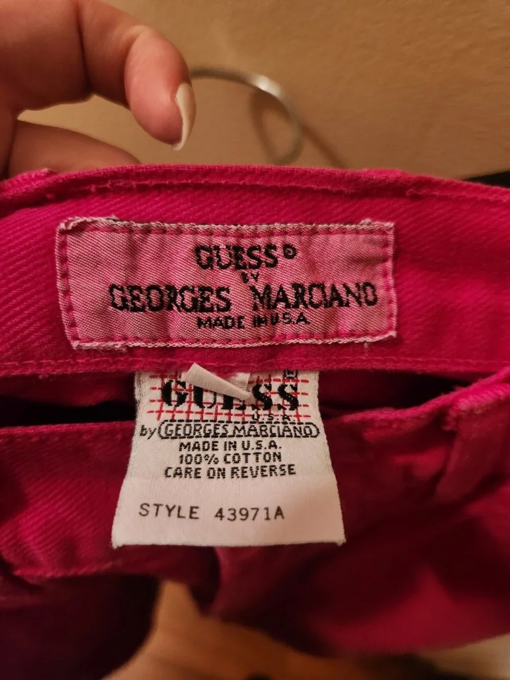 Guess by Marciano Vintage Shorts in Hot Pink Denim Size 30